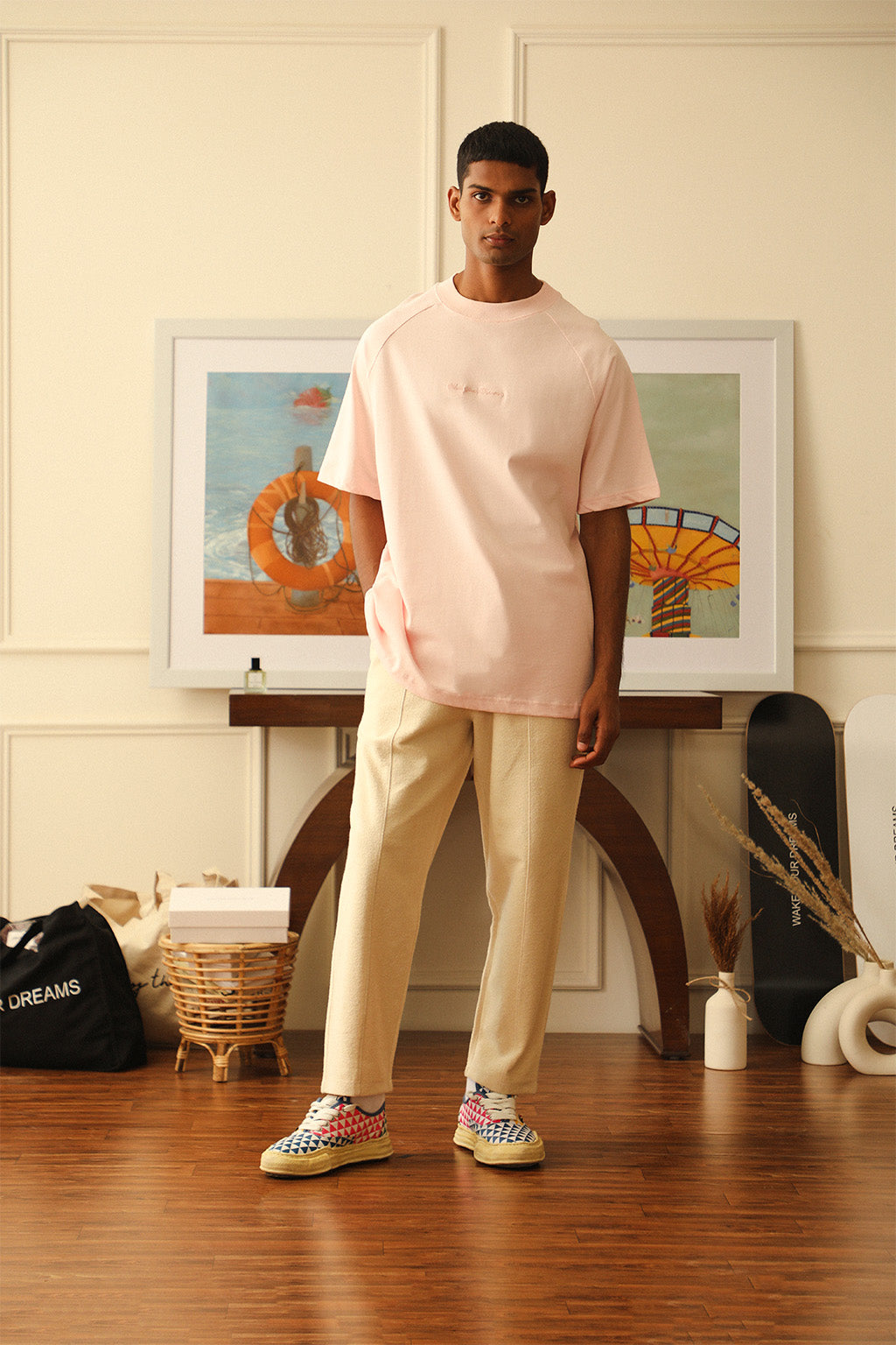 Luxury-Mock-Neck-T-Shirt-in-Mary-Rose-1